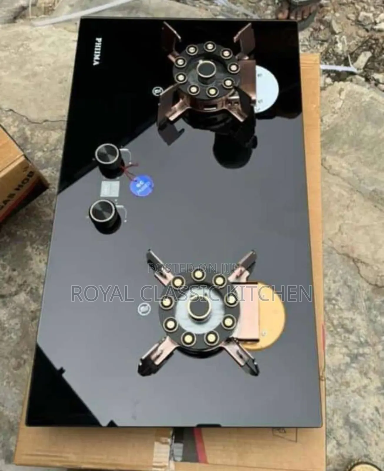 2 Burner Built in Flip Up
