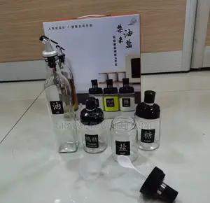 5pcs Spice Jar and Oil Bottle
