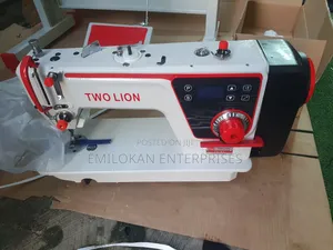 Two Lino Industrial Sewing Machines Direct Drive Model Tl91
