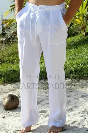 Linen Drawstring Trouser