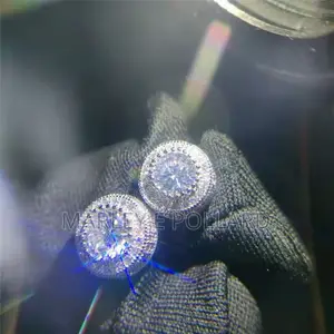 Cubic Zirconia Cz Earring Studs Silver Gold