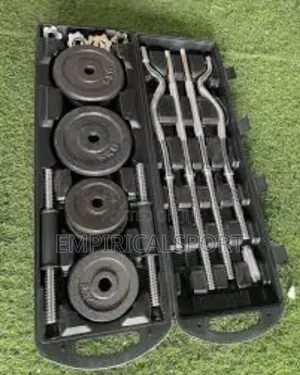 Adjustable Dumbbell and Barbell Weights and Curve Bar (55kg)