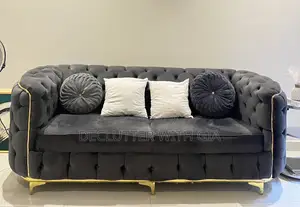 3 Seater and 2 Seater Sofa/Chairs With Throw Pillows