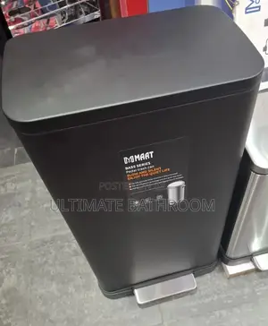 Black 30liters Square Shape Waste Bin