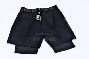 Black Adidas Short With Inner Tight