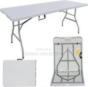 Quality Long 6f Foldable Rectangule Plastic Table for 10 Chairs