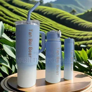 3pcs Quality Tumbler Bottle Sets With Straw