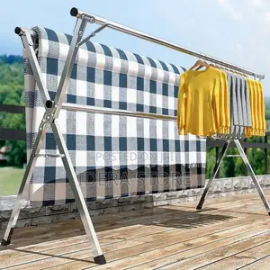 Foldable 3 Poles Clothes Hanger