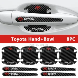 Toyota Door Handle Carbon Fiber Protective Sticker