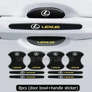 Lexus Door Handle Sticker Black Carbon Fiber
