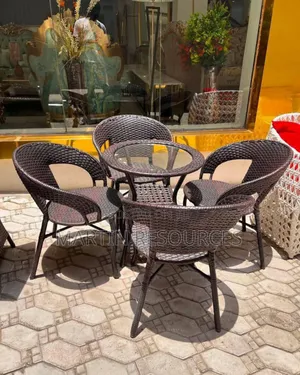 Rattan Restaurant Table and Chairs