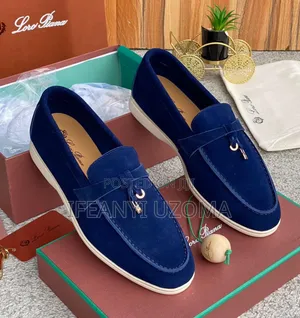 Classic Blue and Brown Suede Luxury Shoe