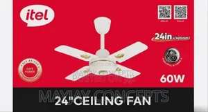 Itel 24-inch Electricity Ceiling Fan- Double Ball Bearing