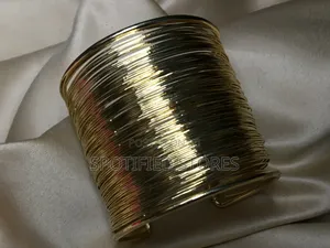 Spiral Cuff Gold Bangle