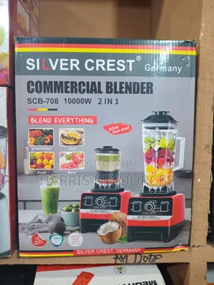Silver Crest Commercial Grinder Blender-Double Cup