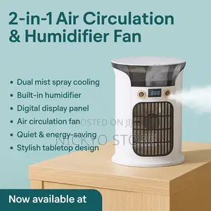 2-in-1 Air Circulation Humidifier Fan