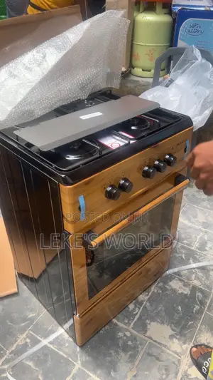 Maxi Wooden Gas Burner(3 Gas + 1 Electric) With Oven Grill