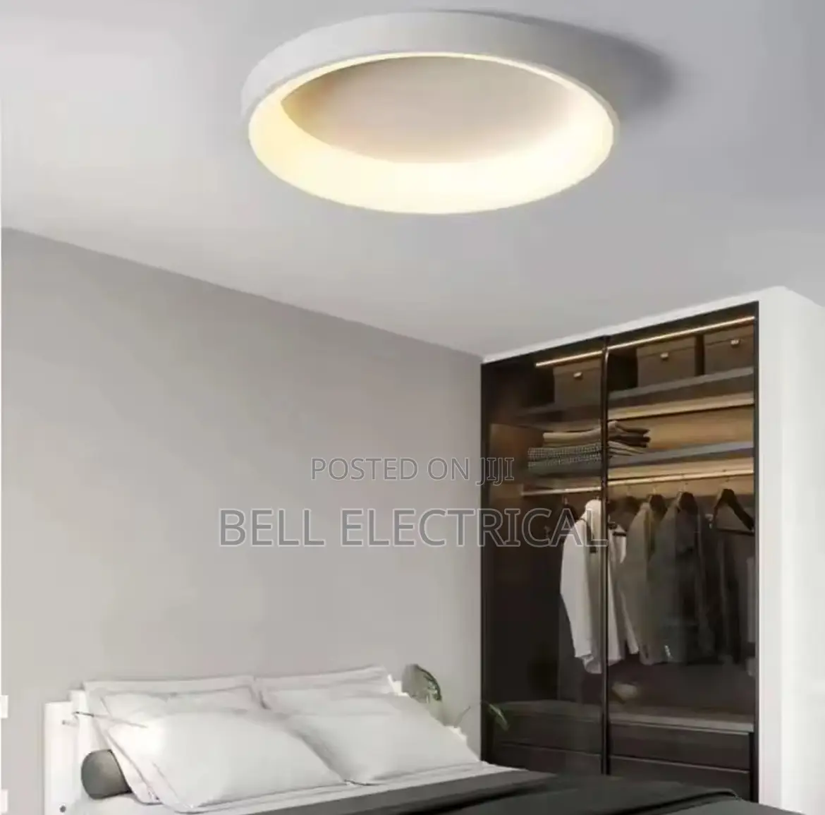 White Circle Modern Led Chandelier