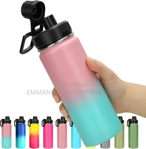 Stainless Steel Vacuum Insulated Water Bottle With Spout Lid