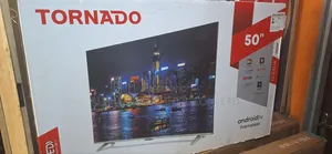 Tornado 50" Android Smart Tv With Free DSTV Decoder