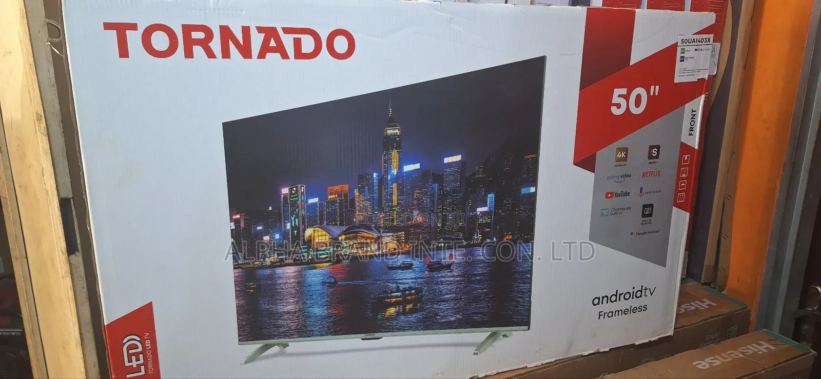 Tornado 50" Android Smart Tv With Free DSTV Decoder