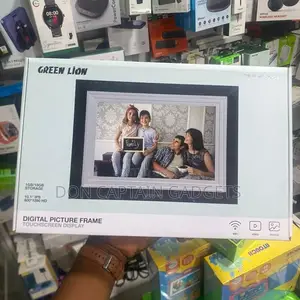 Green Lion Digital Picture Frame With Screen Touch and Wi-Fi