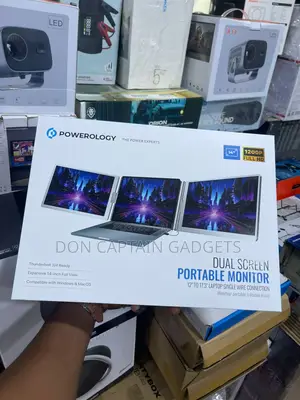 Dual Tri Screen Monitor 12" to 17.3" ( Single Cable )