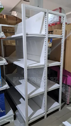 4ft Double Sided Four Post Supermarket Shelf