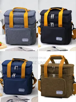 Double Layer Insulated Lunch Bag