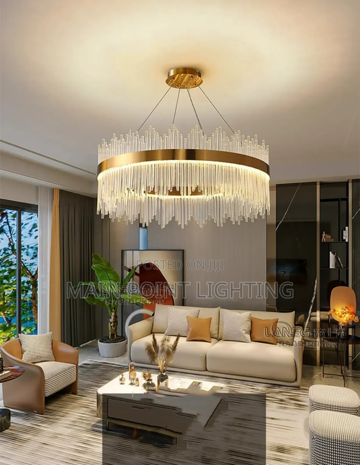 Led Crystal Chandelier Light