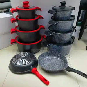 High Quality Granite Non Stick Pot Set With Frying Pan