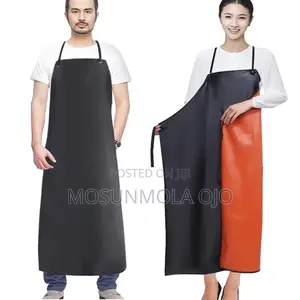 Double Layers Thickened Apron Kitchen Waterproof Vinyl Apron