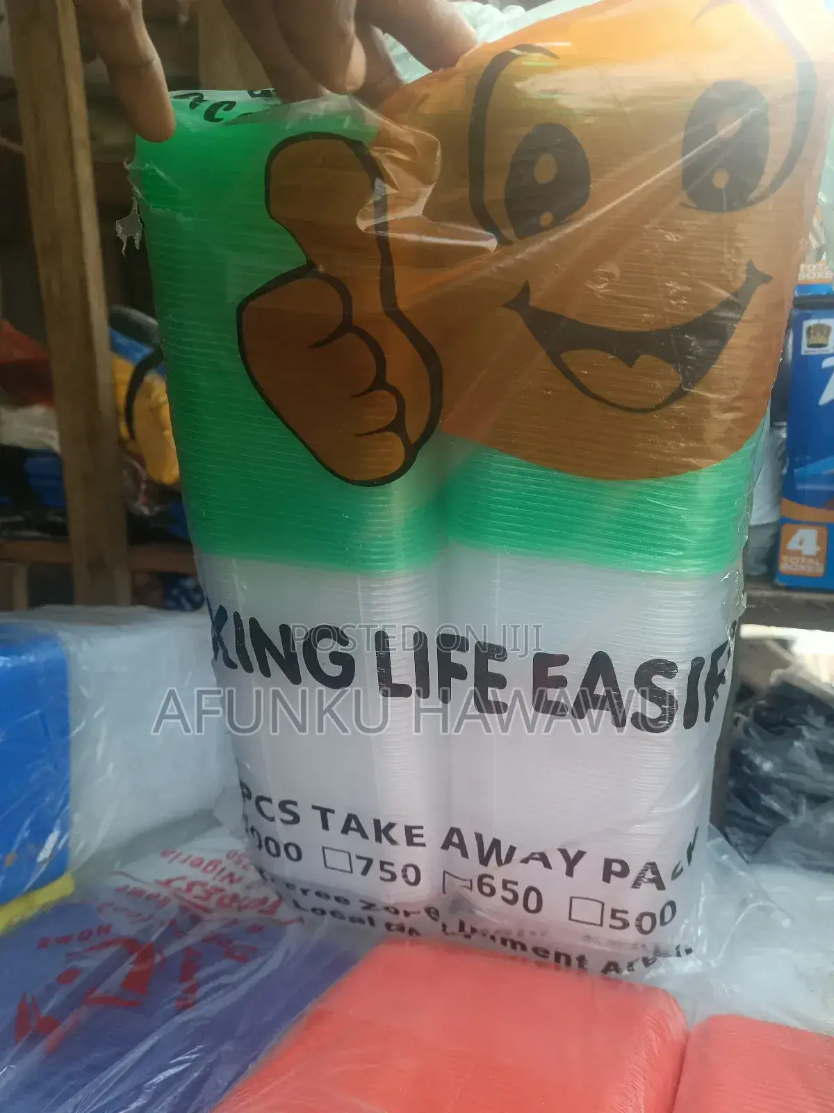 Plastic Disposable Plate by 100pcs