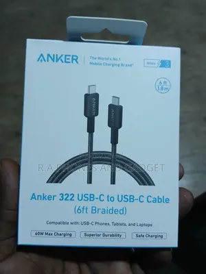 Anker 322 Usb-C to Usb -C Cable 6 Ft Braided