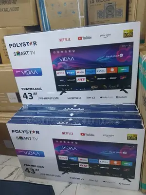 Frameless 43′′ Polystar Smart Tv With Android 9.0
