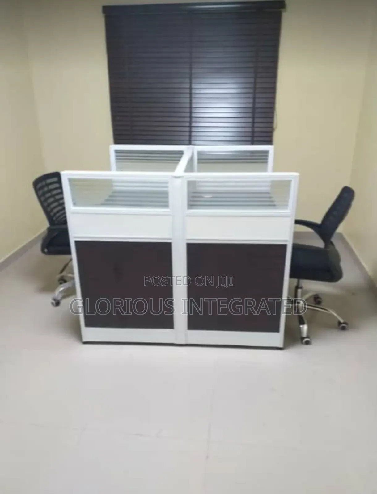 White and Black Work Stations