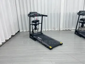 2hp Bodyfit Treadmill With Massager and Dumbbells