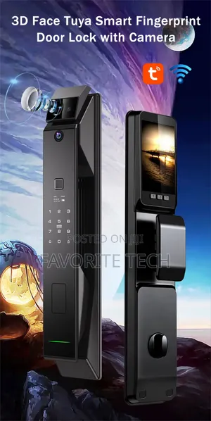 3d Face Recognition Fingerprint Door Lock Camera Wifi