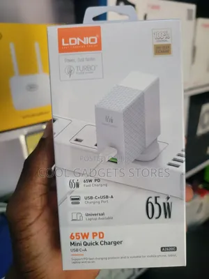 Ldnio 65w Pd Mini Quick Charge Usb-C and Usb A