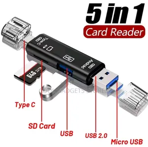 New 5 in 1 Multifunction Usb 2.0 Memory Card Reader