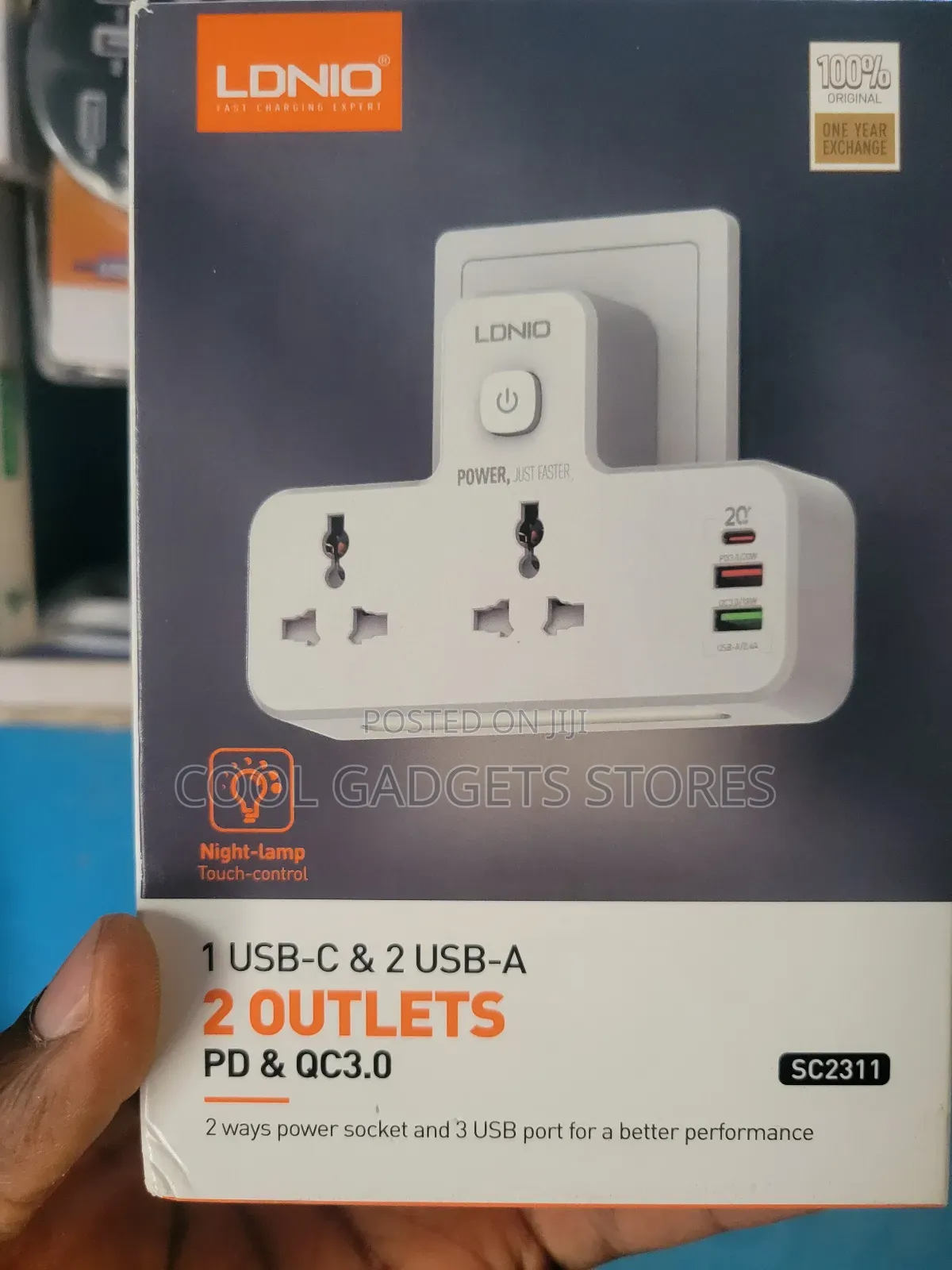 Ldnio Sc2311 2 Socket/2usb/Type-C Outlet