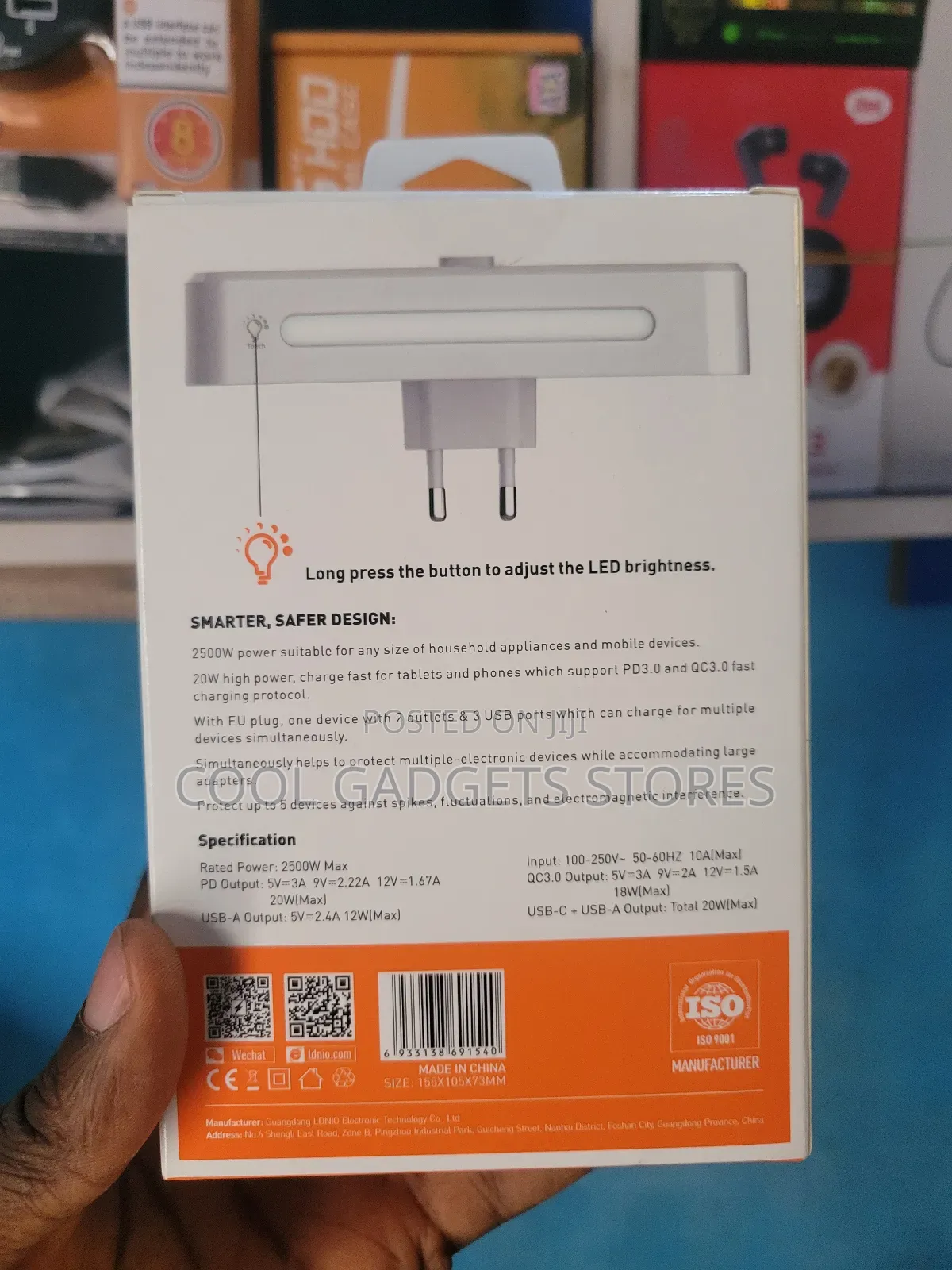 Ldnio Sc2311 2 Socket/2usb/Type-C Outlet