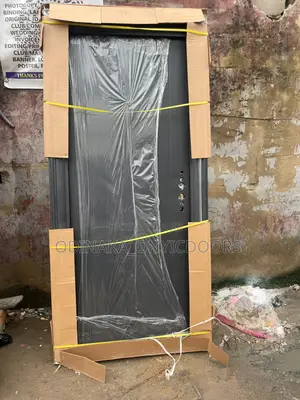 7ft By 3ft German Steel Door Plain Black