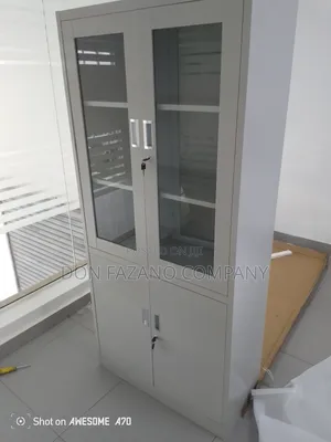 Double Door Metal Book Shelf