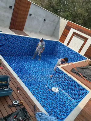 Swimming Pool With Fountain