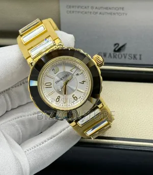 Original Swarovski Women's Yellow Rubber Strap Watch