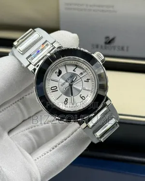 Original Swarovski Women's Silver Rubber Strap Watch