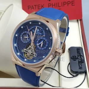 Original Patek Philippe Blue Genuine Leather Strap