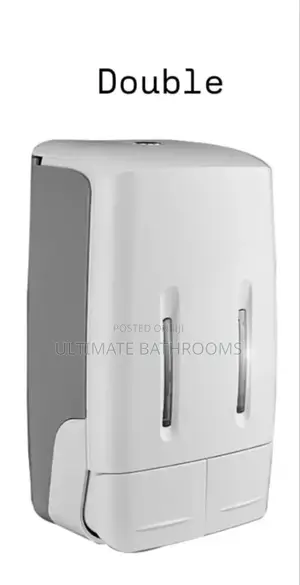 Ideal Crystal Double Plastic Soap Dispenser