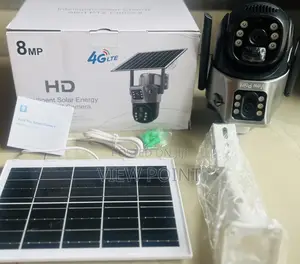 Solar Camera Dual Lens 4g Sim 8mp Ptz Cctv Camera